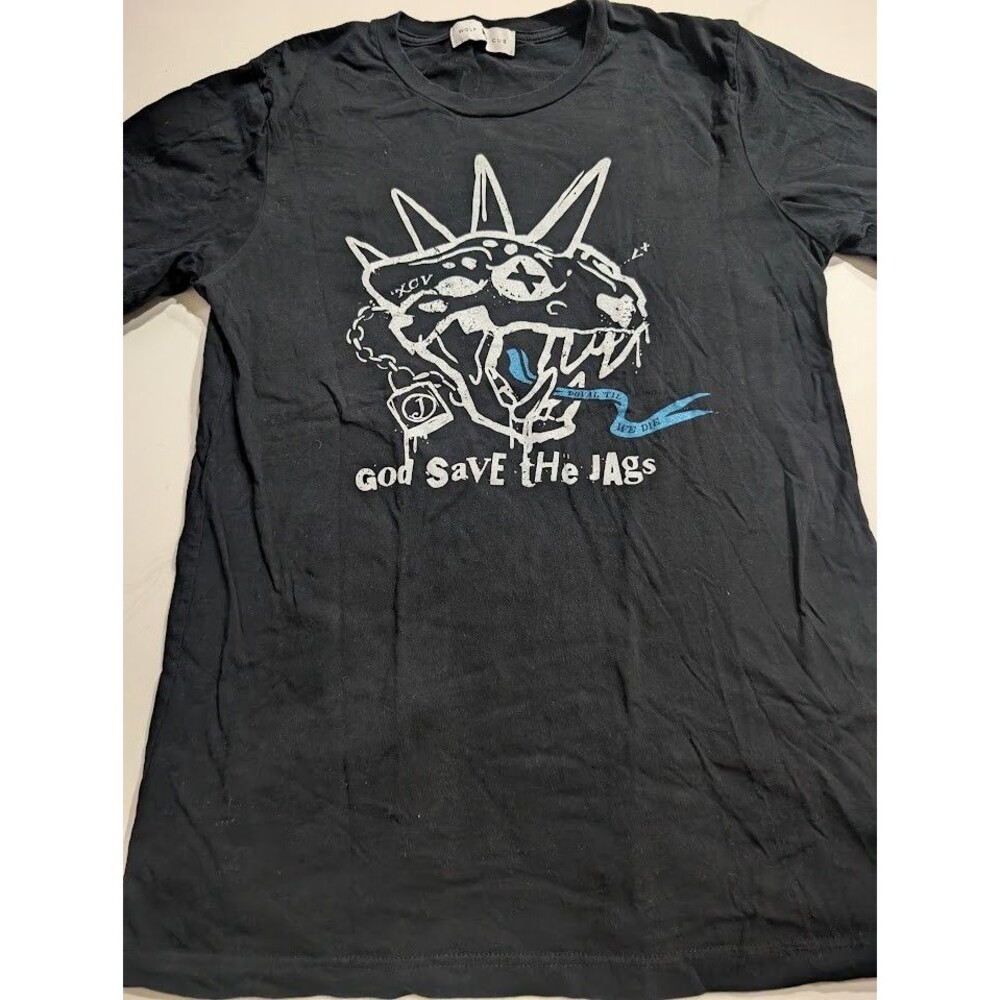 Rare Custom Jacksonville Jaguars God Save the Jags Wolf & Cub Shirt Unisex Small